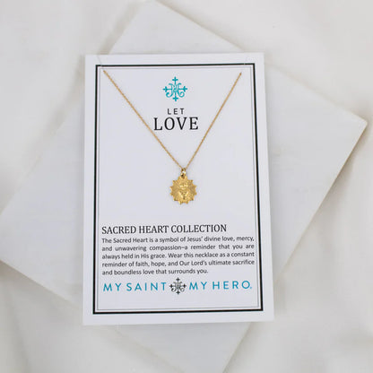 MSMH Sacred Heart Sunburst Necklace
