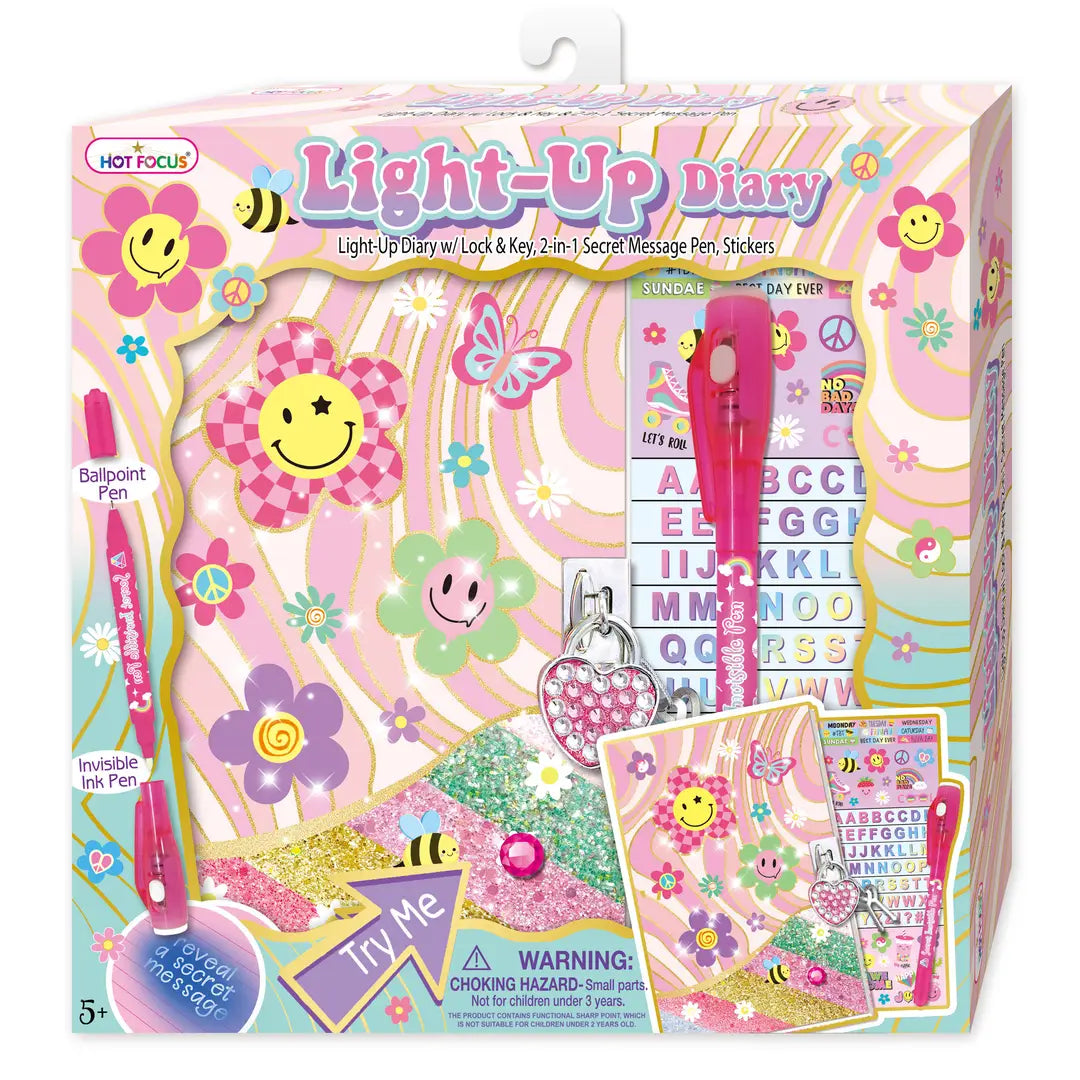 Groovy Flower Light-Up Diary