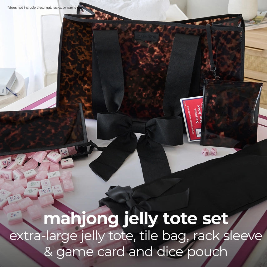 Case-Mate Mahjong Jelly Tote Set - Tortoiseshell Bow