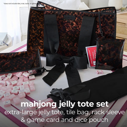 Case-Mate Mahjong Jelly Tote Set - Tortoiseshell Bow