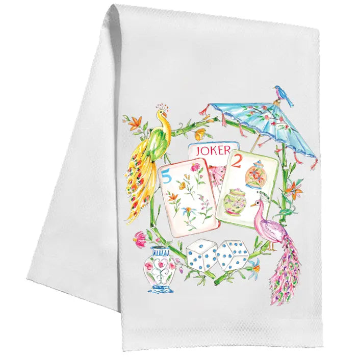 Mahjong Tiles Hand Towel