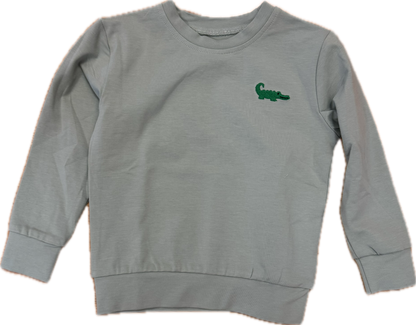 Mardi Gras Gator Embroidered Long Sleeve