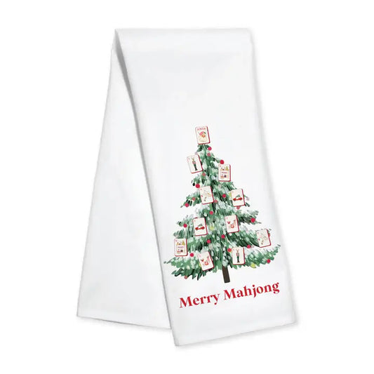 Merry Mahjong Tree Kitchen Towel