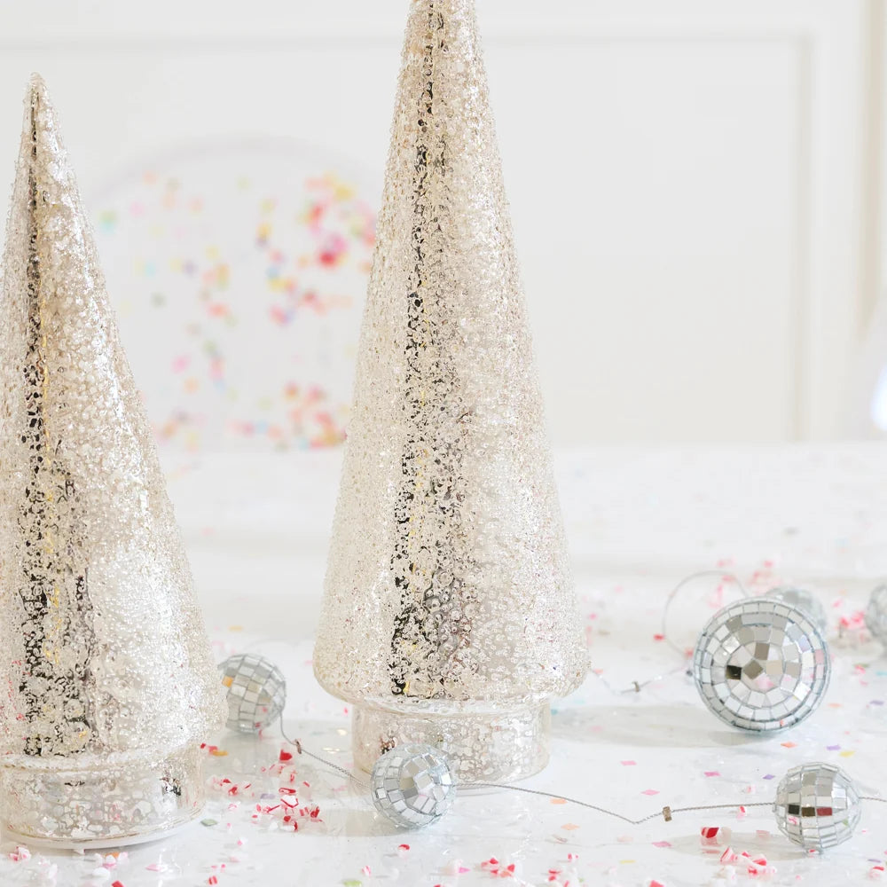 Metallic Textured LED Tree