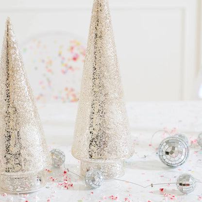 Metallic Textured LED Tree