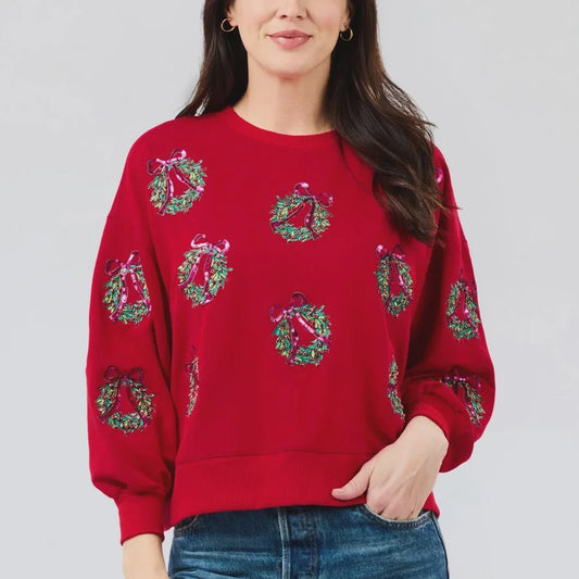 Millie Berry Wreaths Sweatshirt