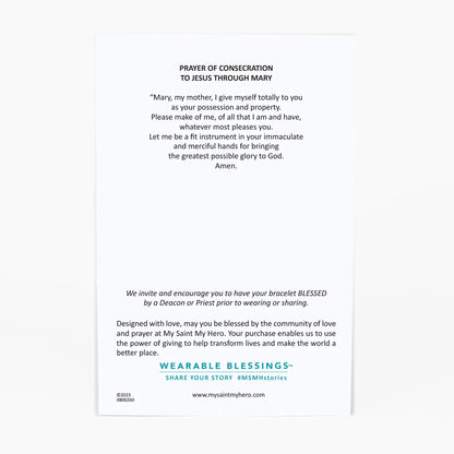 MSMH Miraculous Marian Consecration Bracelet