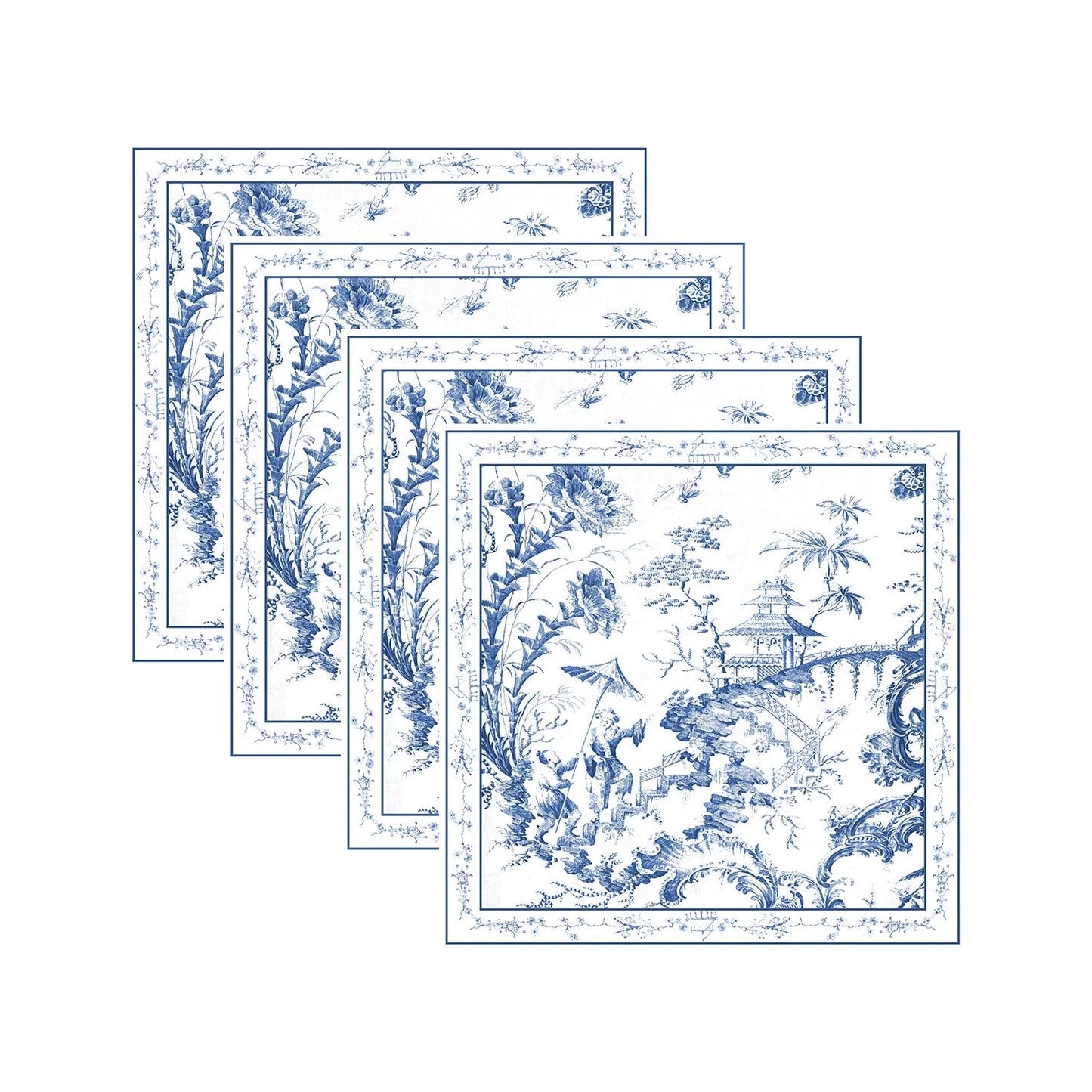 LINENS Chinoiserie Napkins 20x20 Set of 4