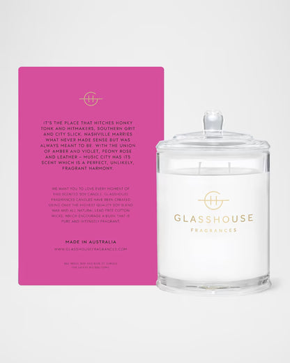 Glasshouse Triple Scented Soy Candle - MUSIC CITY MAGIC