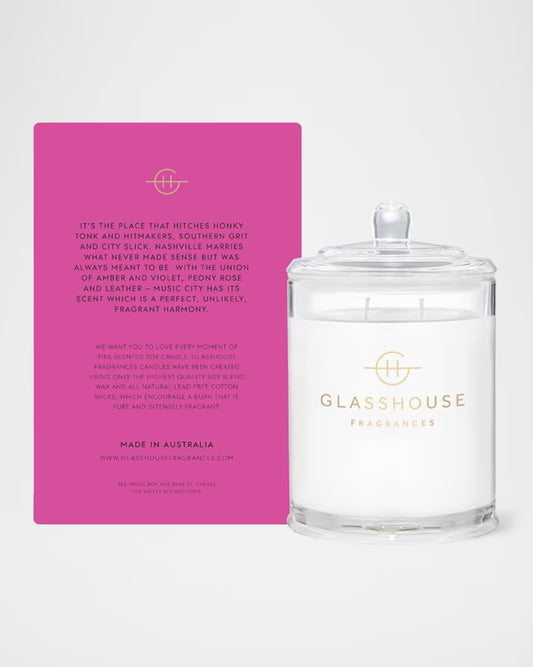 Glasshouse Triple Scented Soy Candle - MUSIC CITY MAGIC