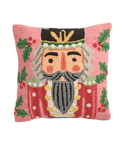 Square Nutcracker Wool Pillow