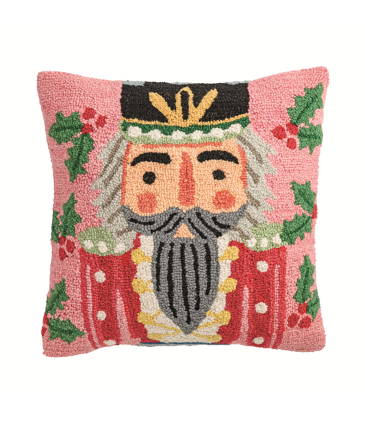 Square Nutcracker Wool Pillow