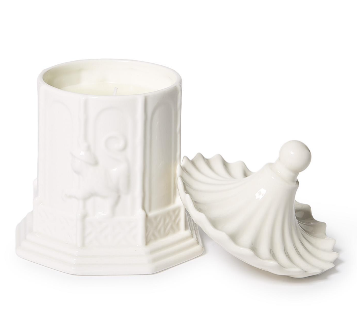 Pagoda Filled Candle with Amber Scent in Gift Box