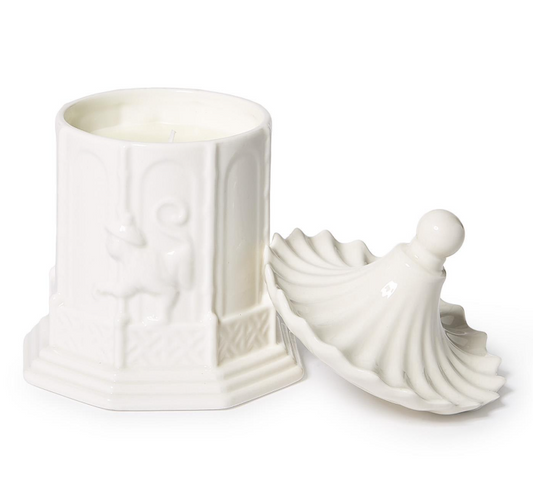 Pagoda Filled Candle with Amber Scent in Gift Box