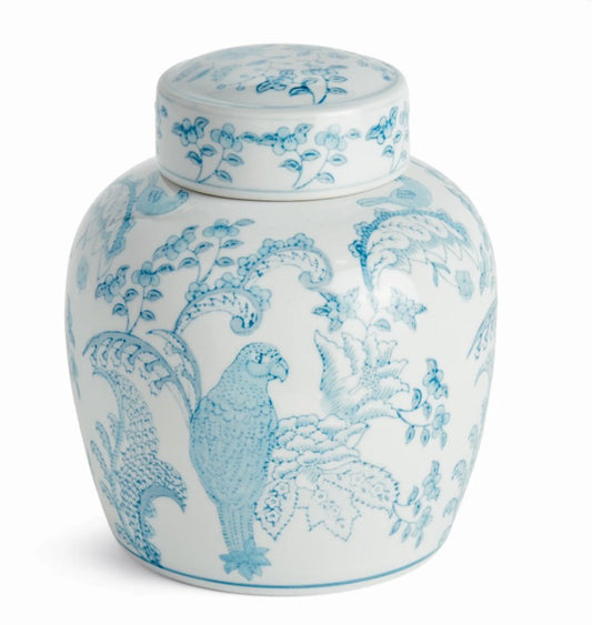 Monarch Parrot Lidded Jar