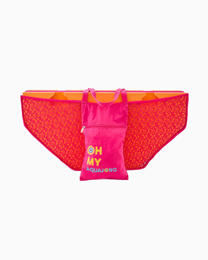 Pink Aqua Jong Pool Mahjong Mat