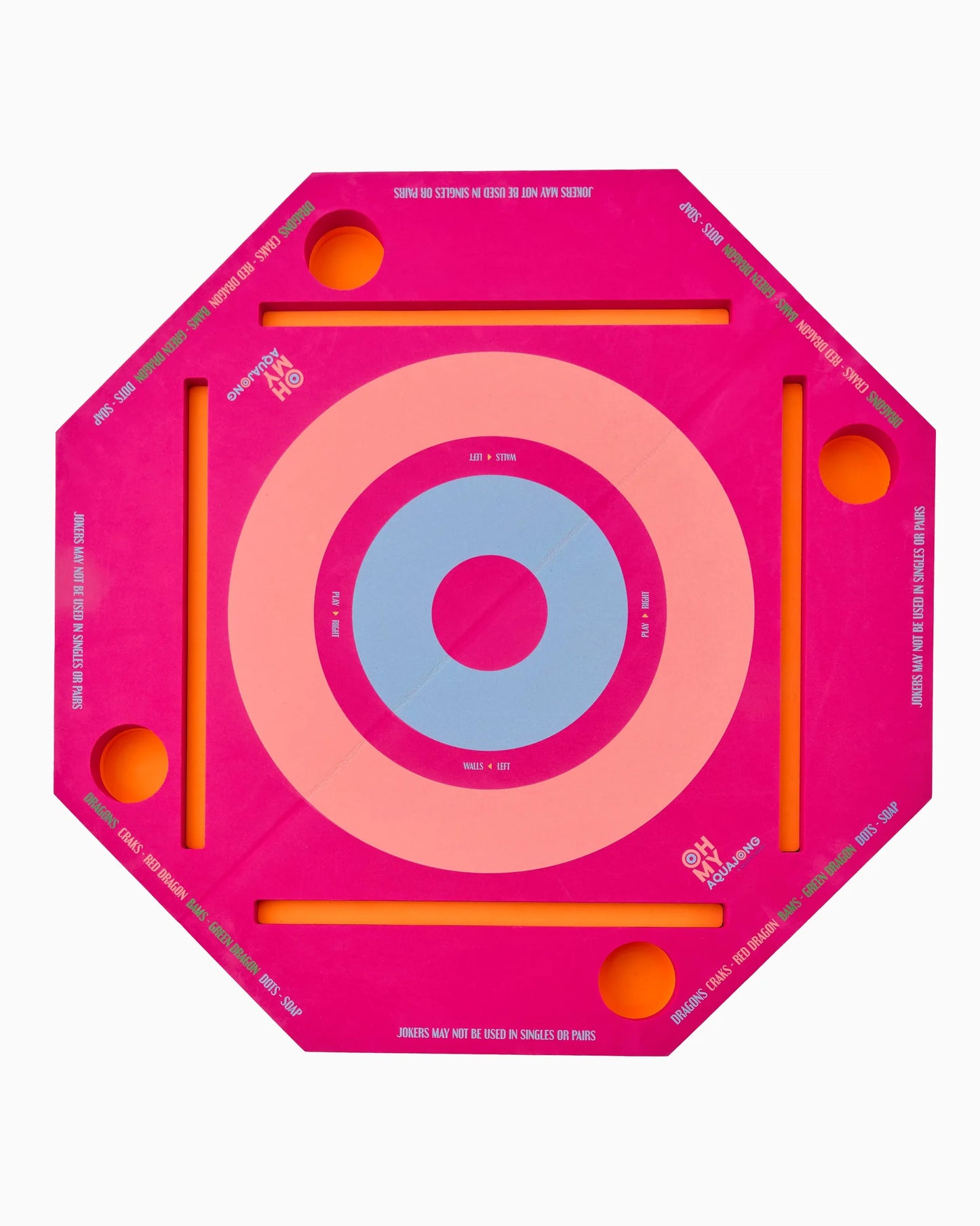 Pink Aqua Jong Pool Mahjong Mat