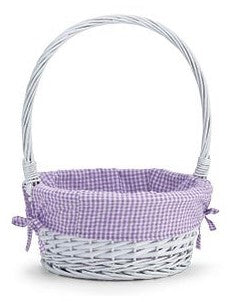 Gingham Linen Easter Basket