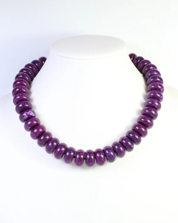 Purple Beaded Necklace