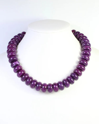 Purple Beaded Necklace