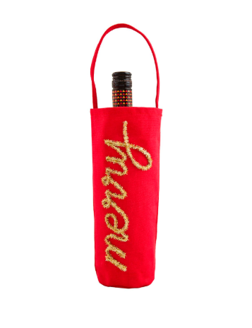Tinsel & Sequin Wine Bags