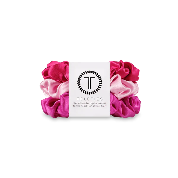 Silk Scrunchie Teleties - Set of 3