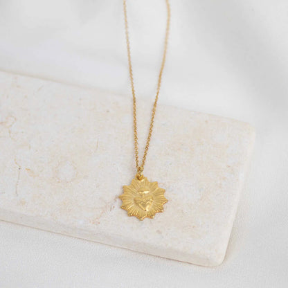 MSMH Sacred Heart Sunburst Necklace