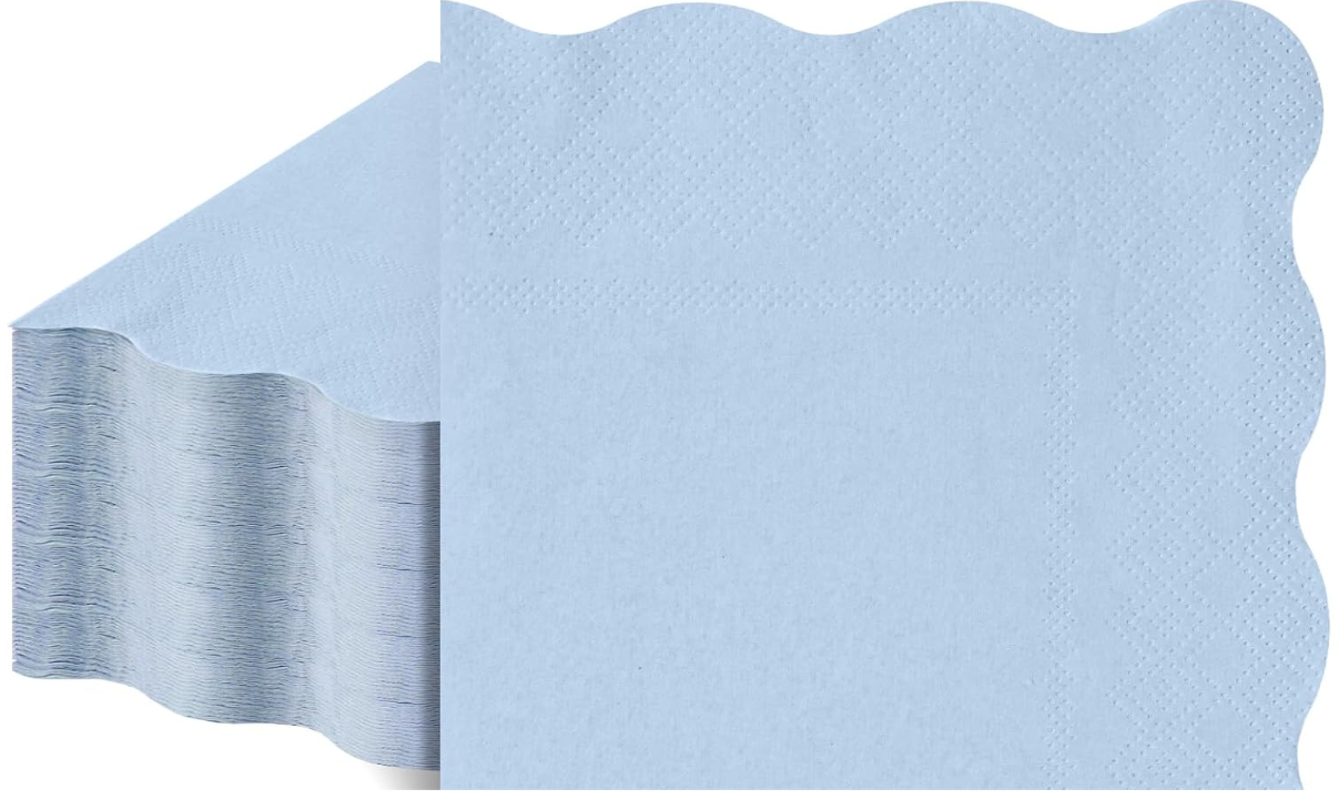 5"x5" Scalloped Beverage Napkins