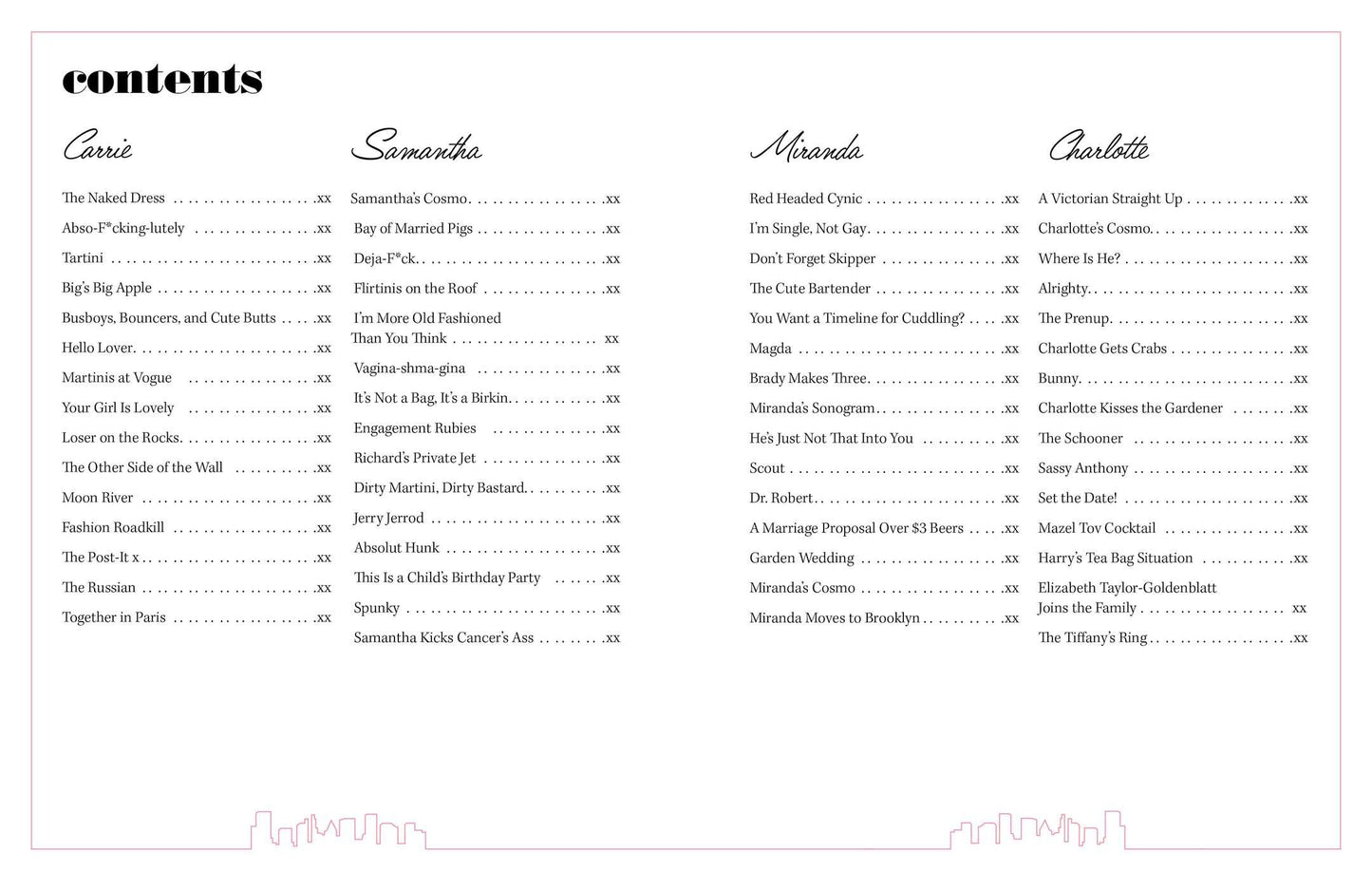 Sex and the City Cocktails