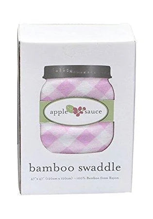 gingham swaddling blanket