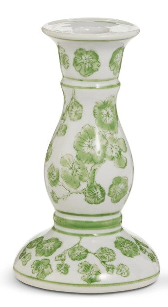 Green Cherry Blossom Candlestick