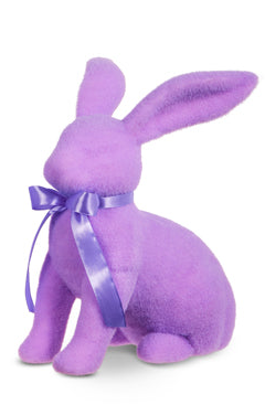 Pastel Flocked Bunny (11-15")