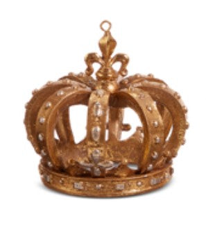 3.5" Gold Crown Ornament