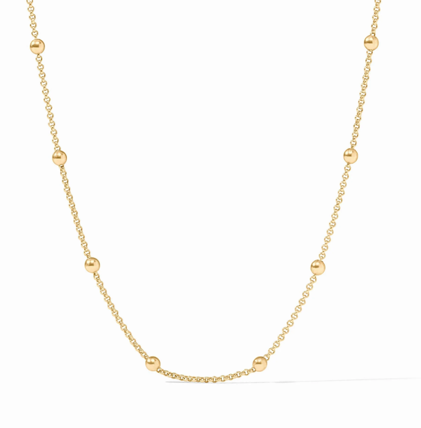 Solara Delicate Station Necklace Gold