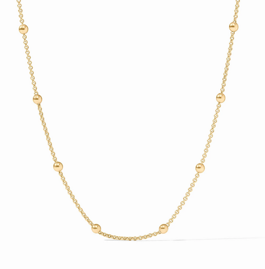 Solara Delicate Station Necklace Gold