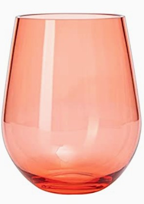 Unbreakable Colored Stemless Wine Glass