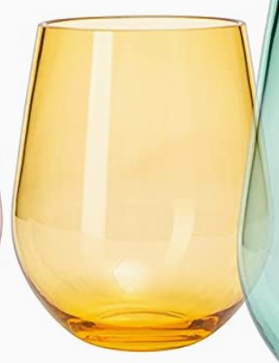 Unbreakable Colored Stemless Wine Glass