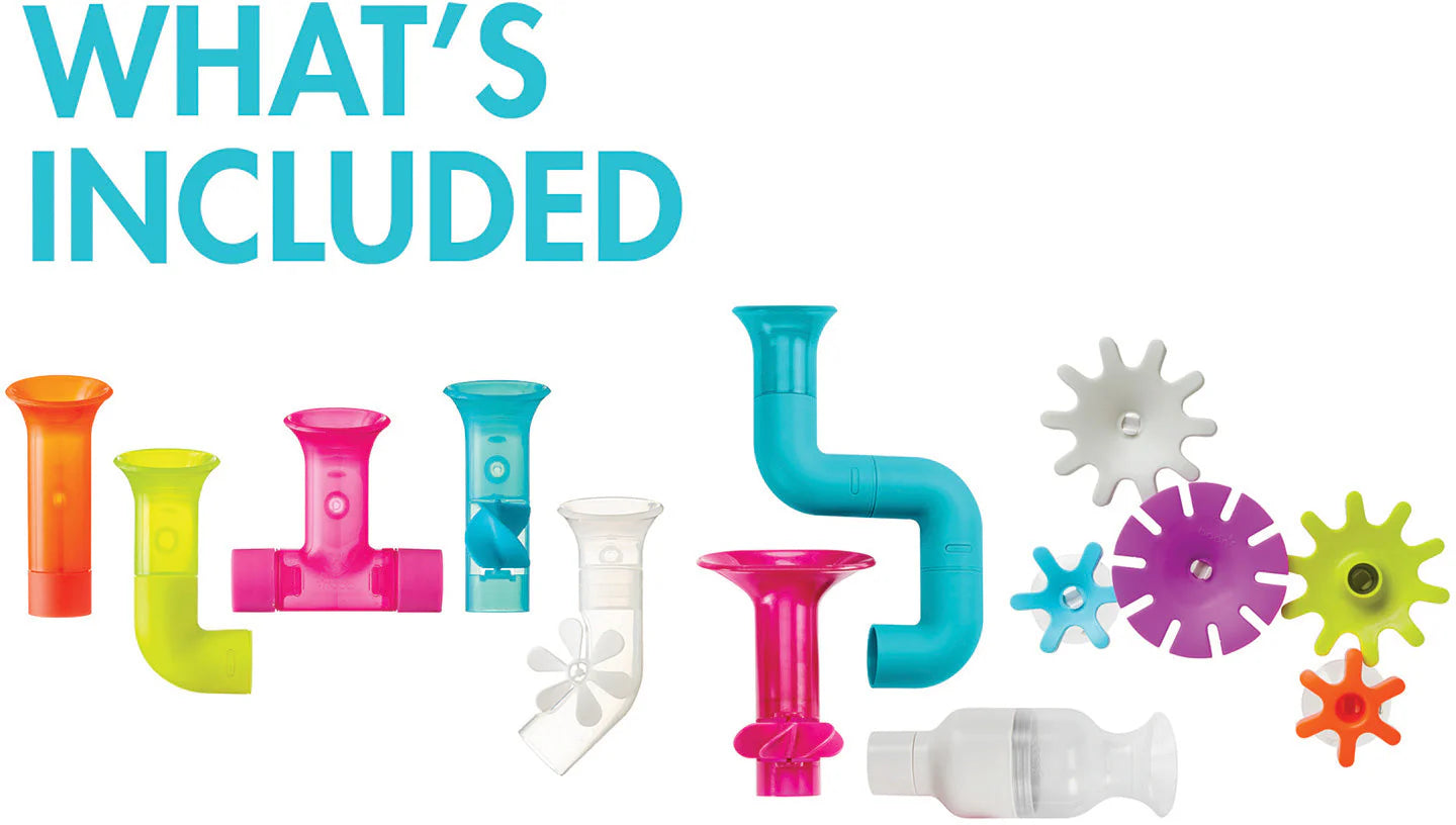 Pipes & Tubes & Cogs Building Bath Toy Bundle