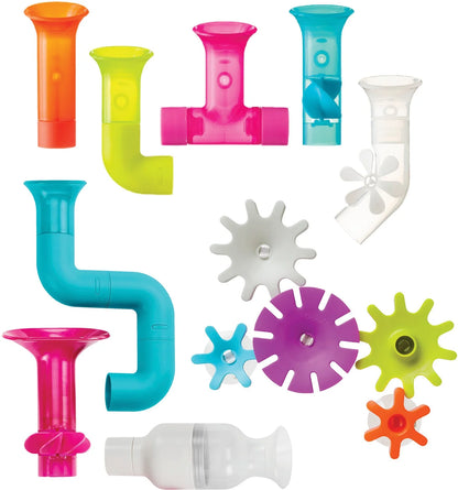 Pipes & Tubes & Cogs Building Bath Toy Bundle