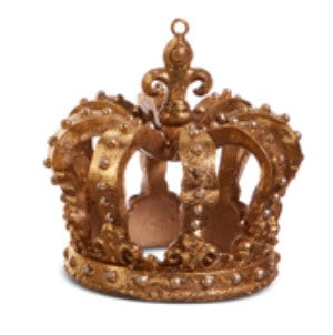 3.5" Gold Crown Ornament