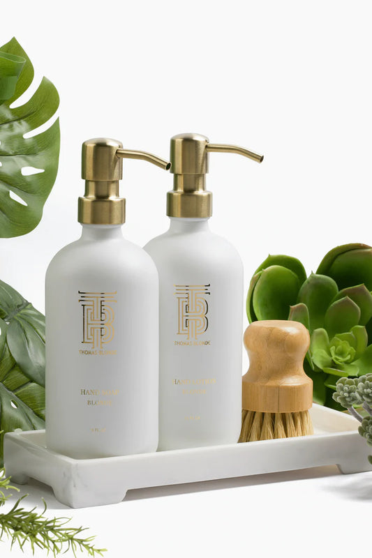 Thomas Blonde Hand Soap & Lotion Caddy