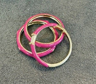 Set of 3 Pink Rings