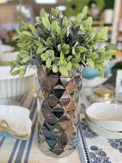 Silver Architecture Vase