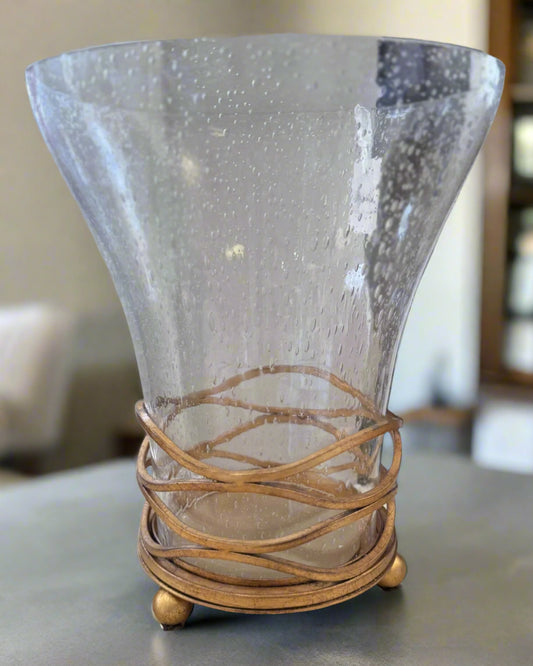 Gold Glass Hurricane