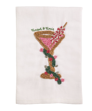 Tinis Beaded Bar Towel