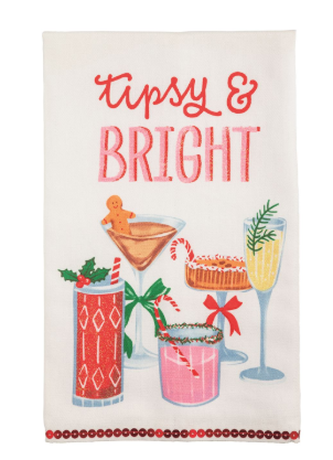 Tipsy & Bright Glitter Tea Towel