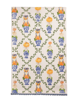 Topiary Pattern Tea Towel