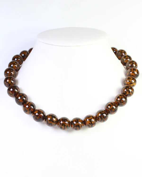 Tortoise Beaded Necklace
