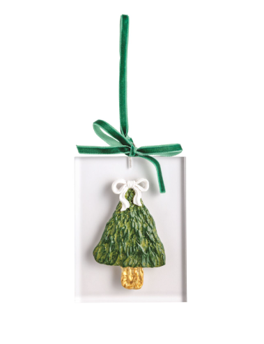 White Christmas Painted Acrylic Ornaments