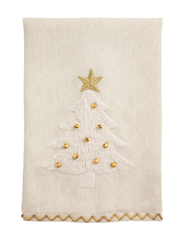 Tree Embroidery Towel